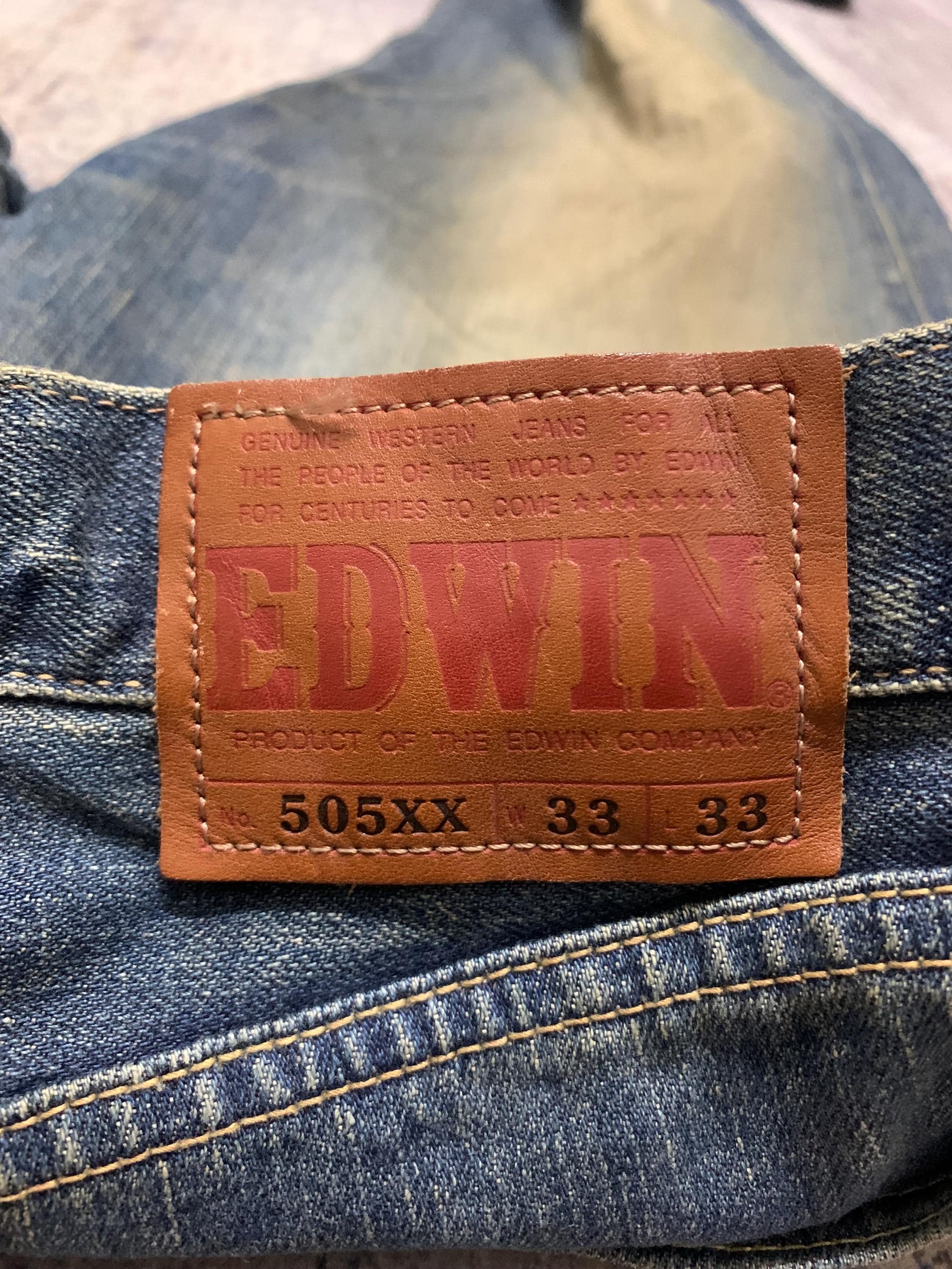 Vintage Edwin Japan Selvedge Jeans - 505 Regular Fit, Orange Tab