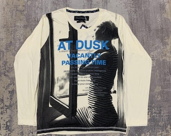 Camiseta grunge cibernética Y2K con Power To The People, camiseta de manga larga con gráfico gótico para mujer