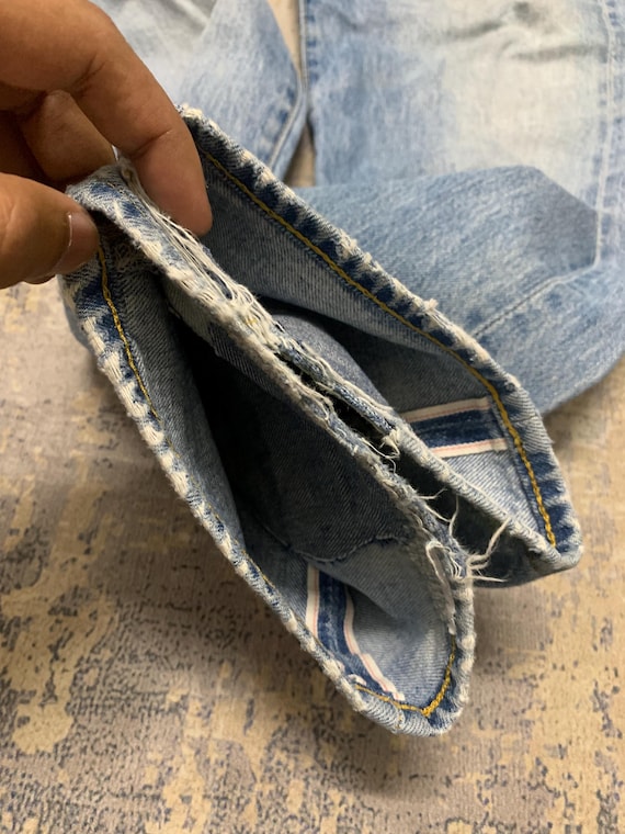 Custom Patchwork Levi’s 501ZXX Big E LVC Jeans | … - image 7