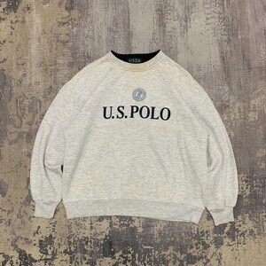 Vintage 90s Us Polo Assn Crewneck Sweatshirt Us Polo Assn Sweater U.S Polo Assn Large Logo Crewneck Sweatshirt Size L