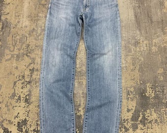 Pantalones vaqueros Wrangler estilo vaquero vintage, lavado claro, mezclilla desgastada 13MWZ, pantalones de trabajo estilo western con efecto bigotes, pantalones azules estilo streetwear de los 90, talla W31