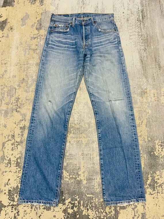 Vintage 90s Levi's 501 Denim Jeans / Levi's Straight Leg