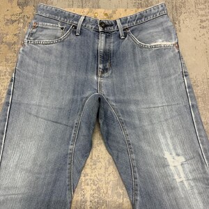 Edwin E Function Jeans desgastados vintage talla M Edwin E Function Denim Jeans Pantalones talla 31x25.5 imagen 2