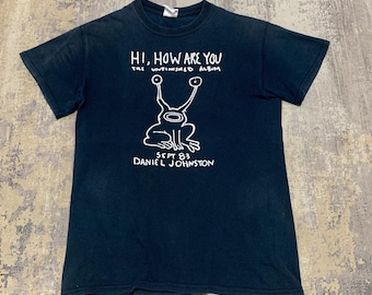 Vintage Daniel Johnston T-Shirt: Y2K Band T-Shirt im Grunge Stil
