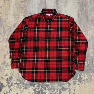 Vintage Y2K J.W Anderson Uniqlo Japanisches Plaid Schatten kariertes Flanell Pullover Hemd Medium Japan Tartan Kariertes Hemd Flanell Größe M