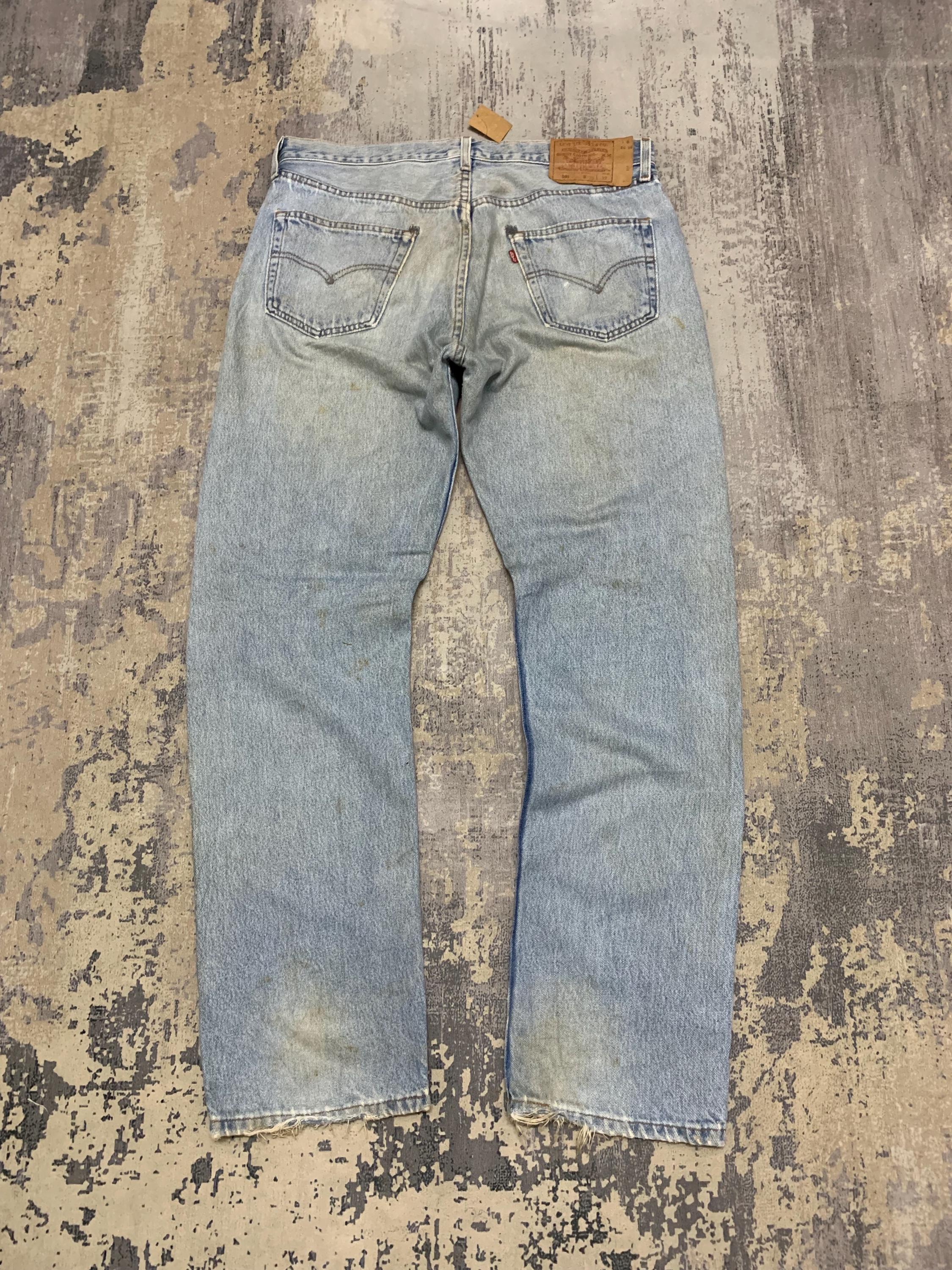 Vintage Levi's 501 Jeans Rework Boro Style - Distressed Denim