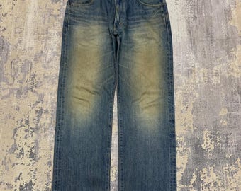 Vintage Edwin Japan Selvedge Jeans - 505 Regular Fit, Orange Tab W33x31