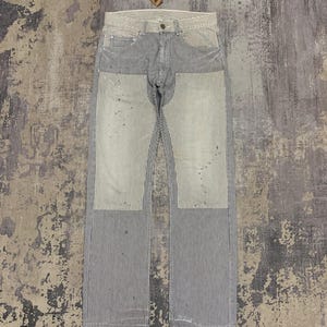 Vintage Tommy Jeans Double Knee Workwear: Relaxed Fit Hickory Jeans (31x31.5