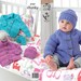 Babies Jacket, Hat and Mitts Knitting Pattern - King Cole Chunky Knitting Pattern 3707