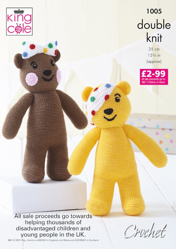 King Cole Novelty Toy Amigurumi Bear & Rabbit Crochet Pattern 9126 - Double Knit King Cole Novelty Toy Amigurumi Bear & Rabbit Crochet Pattern 9126 - Double Knit