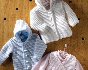 Jacket, Sweater and Body Warmer Knitting Pattern - King Cole DK Knitting Pattern 3013