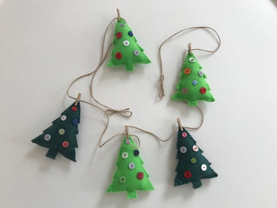 Guirnalda de fieltro de Navidad Bunting de fieltro de - Etsy México Guirnalda de fieltro de Navidad Bunting de fieltro de - Etsy México