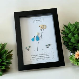 Cadeau pour 70e anniversaire/Cadeau personnalisé pour 70e anniversaire/Célébration des 70 ans/70e Oeuvre d'art en galets/Cadeau unique pour 70e anniversaire