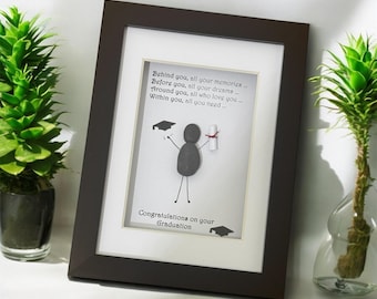 Personalized Graduation Pebble Artwork, Keepsake Gift