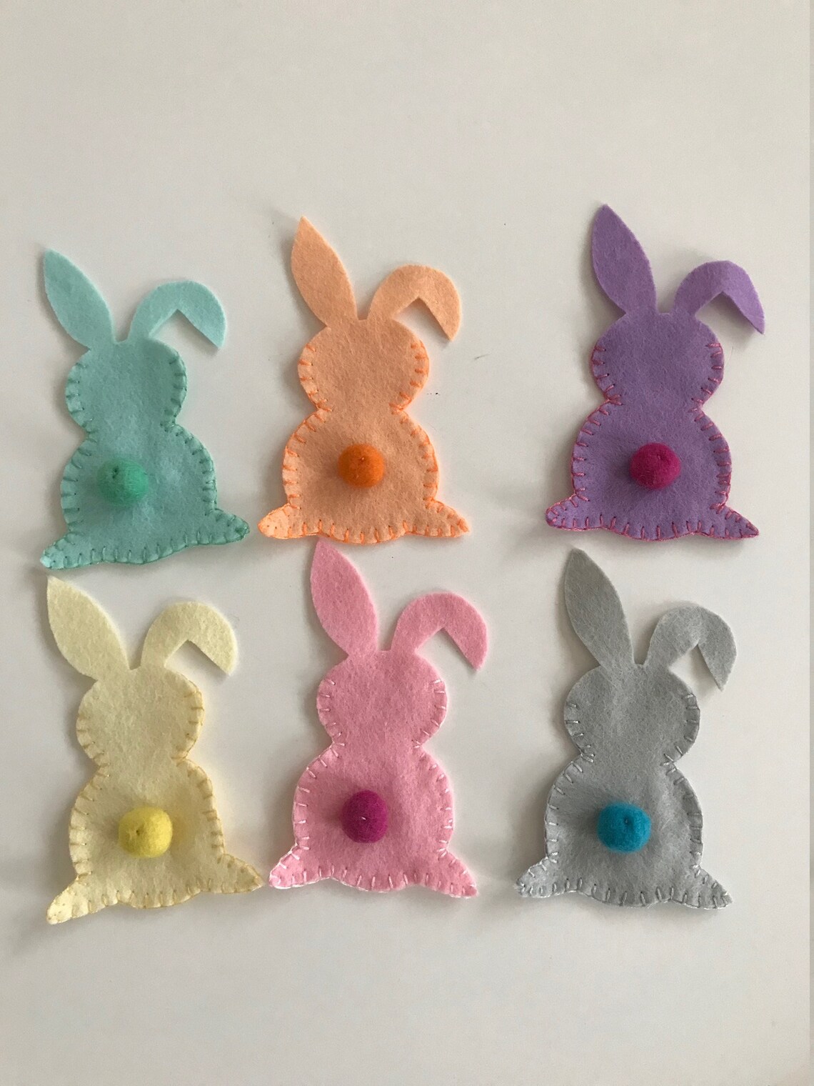 Felt Rabbit Decoration Easter Cutlery Holders Easter Table Etsy Australia