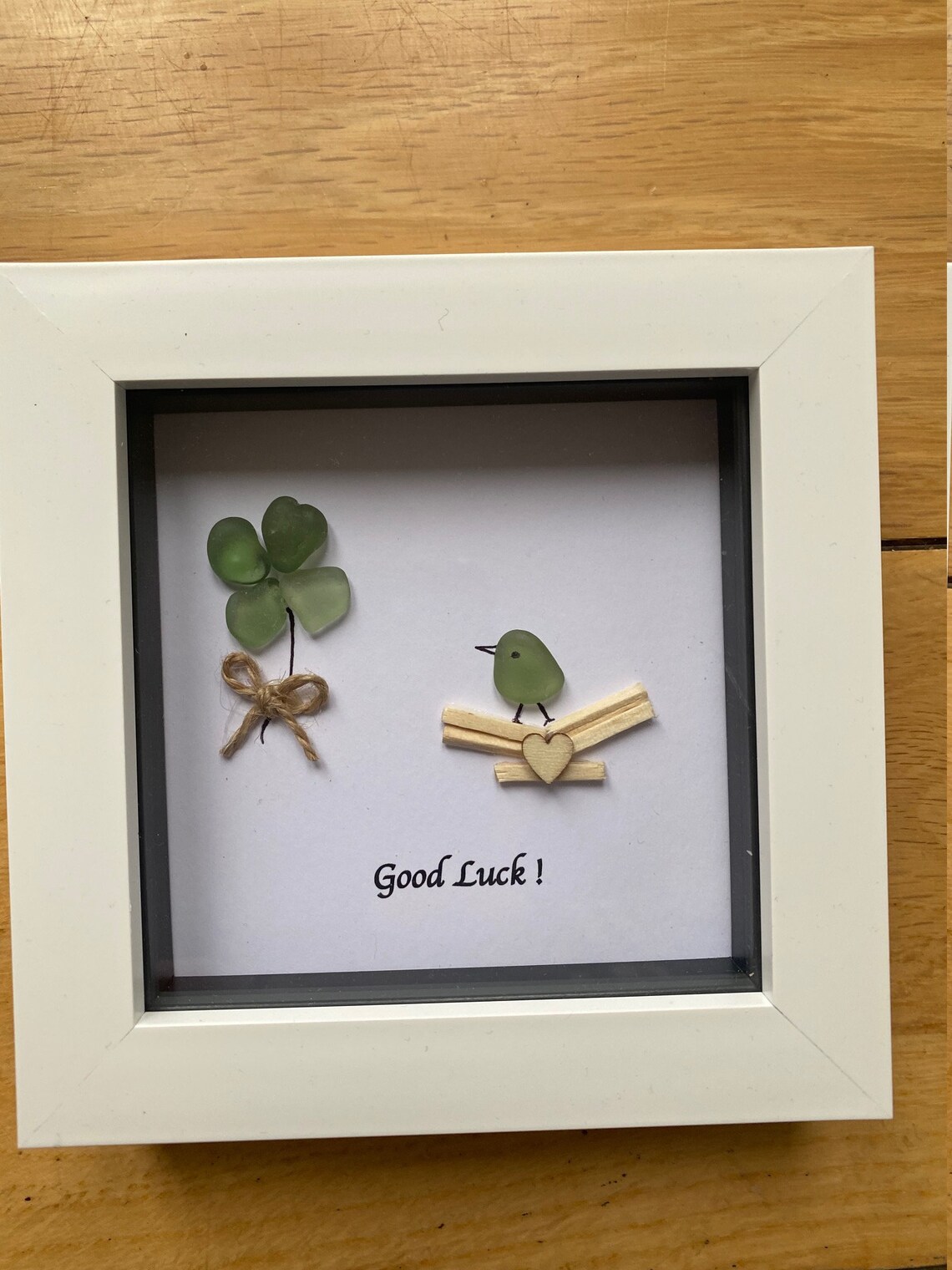Sea Glass Good Luck Gift Sea Glass Frame Good Luck Gift Etsy