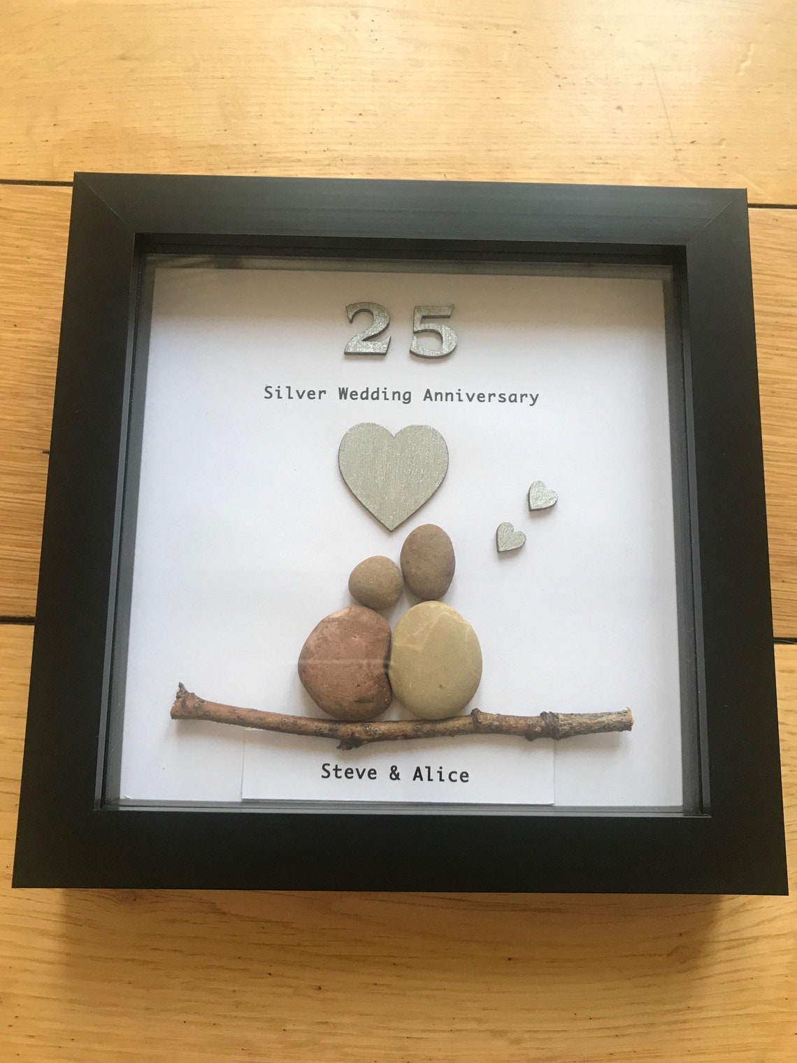 Silver Wedding Anniversary Gift 25th Anniversary Gift Etsy
