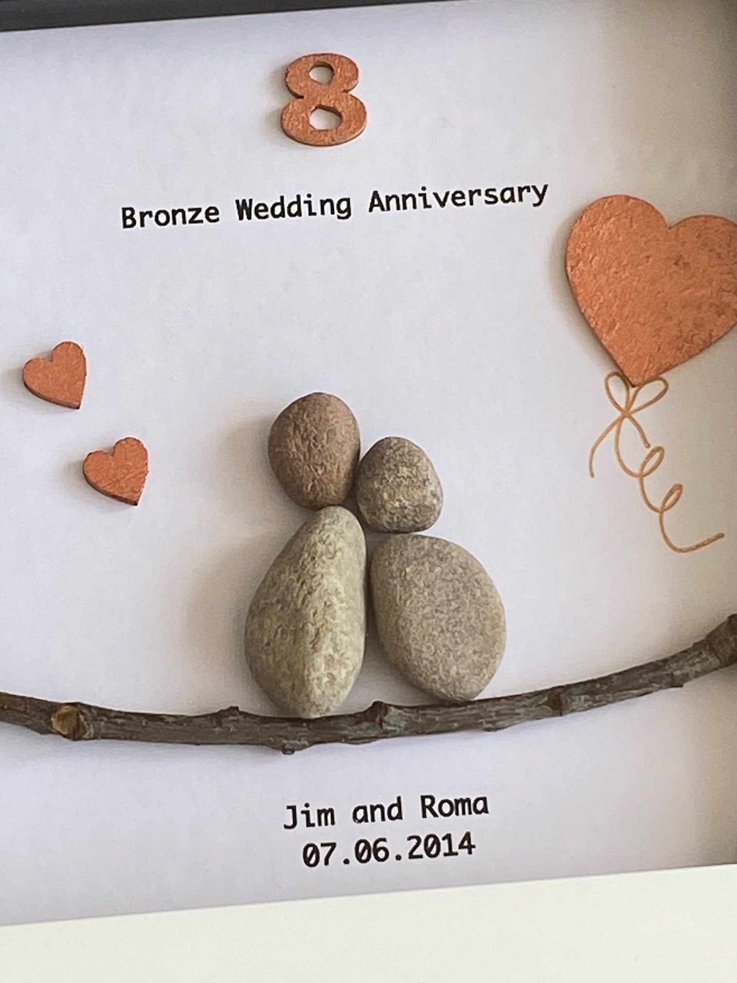 Bronze Wedding Anniversary Gift 8th Wedding Anniversary Gift Etsy UK