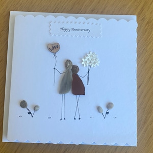 Cartão de aniversário personalizado, cartão para aniversário de casamento, cartão feito à mão para marido, cartão exclusivo para esposa,