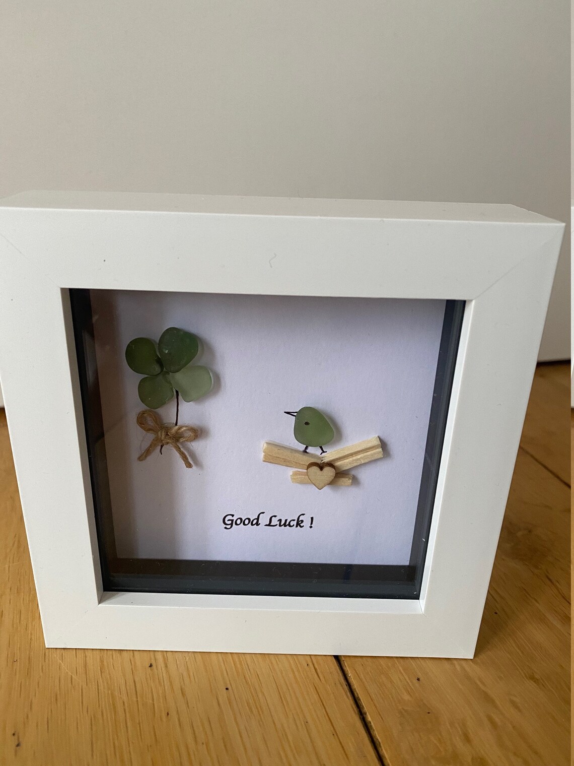 Sea Glass Good Luck Gift Sea Glass Frame Good Luck Gift Etsy
