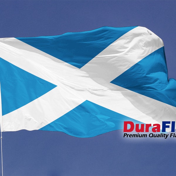 DuraFlag St Andrews (Light Blue) 5ft x 3ft with choice of fittings | Scottish flags | St Andrew flags