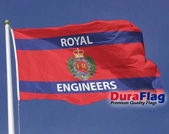 British Army Flag - Corps of Royal Engineers Alternative - Hand Made in the UK - Various Sizes