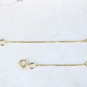 18K Gold Filled Chain Extender: Minimalist Necklace & Bracelet Extension