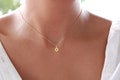 Tiny Star of David Necklace, Dainty Minimalist Shield of David Gold Necklace, 18K Gold Filled Magen David Jewelry, Jewish Star Necklace