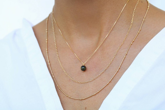 Etsy obsidian necklace new arrivals
