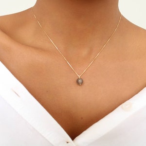 Cat&#39;s Eye Necklace, Gold chain gemstone jewelry, dainty necklace, Gemstone dainty everyday necklace, minimalistic jewels,