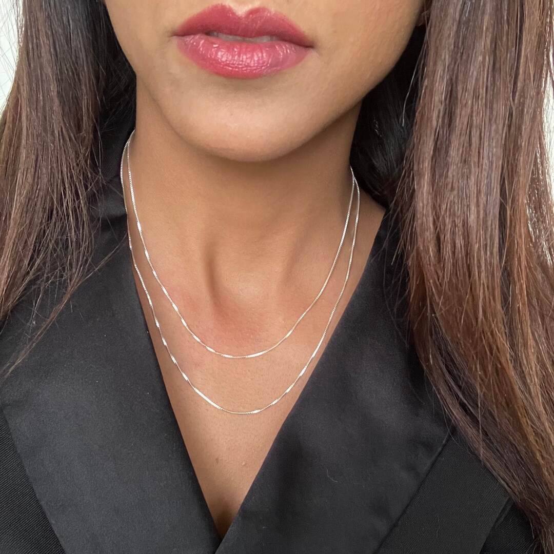 Stealth Sterling Silver Box Chain 1mm