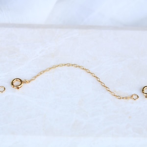 Gold Chain extension, 18K Gold Filled Necklace Extender, Bracelet & Necklace Extension in Gold