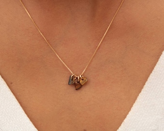 Dainty Tiger Eye Necklace: 18k Gold-Filled Crystal Pendant