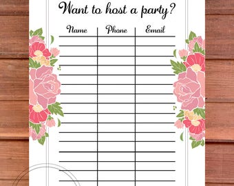 lipsense sign up sheet lipsense party decor lipsense party etsy
