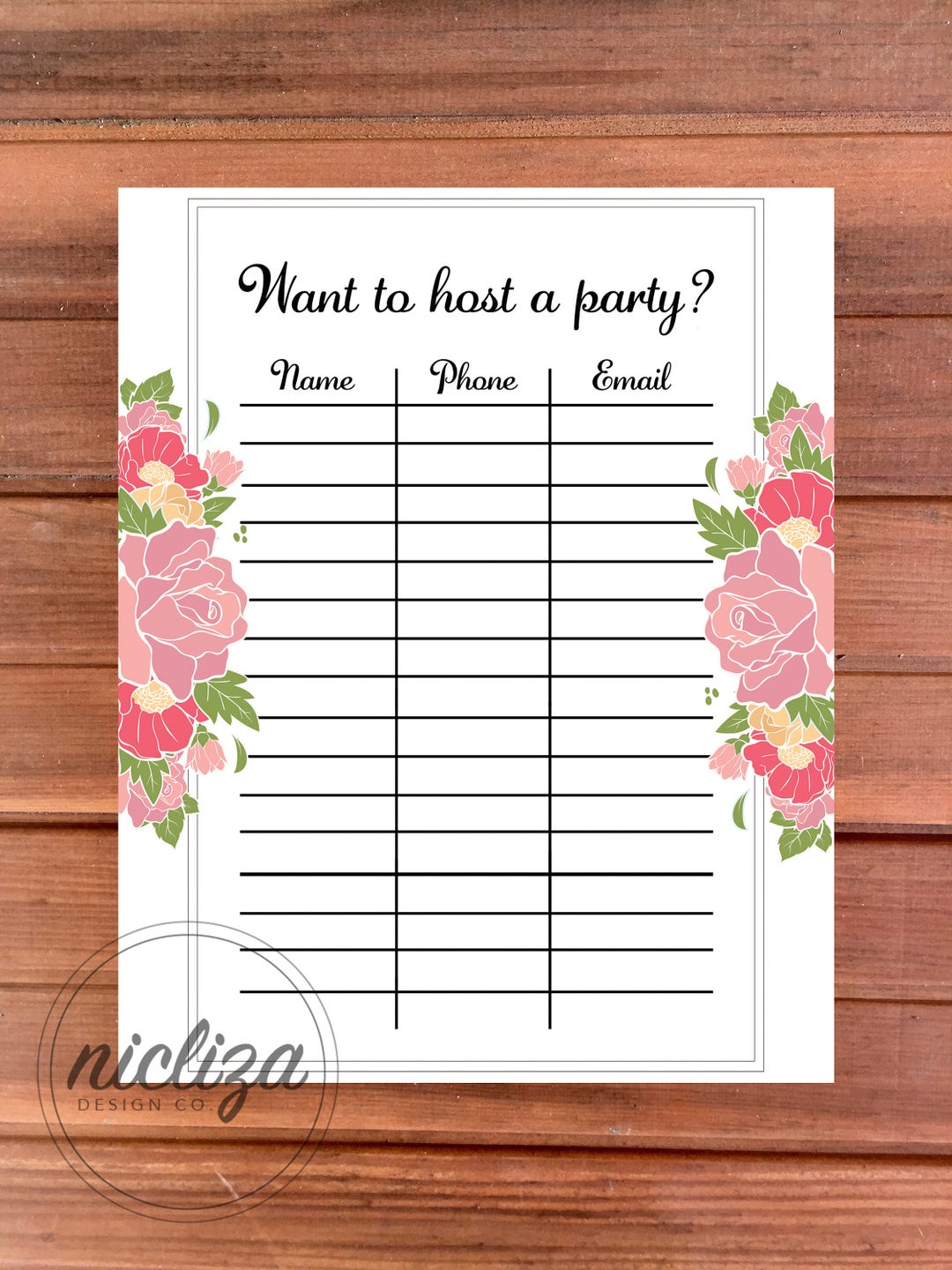 Lipsense Party Sign up Sheet, Lipsense Party, Lipsense Sign Up ...