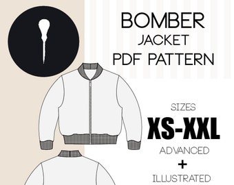 Bomber Jacket Pattern PDF.