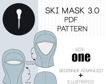 Patron Balaclava + Cagoule PDF.