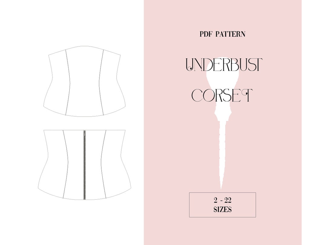 Corset Sewing Pattern Pdf Etsy