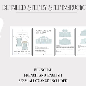 Bustier Sewing Pattern PDF | Corset Top With Cups Pattern | Structured ...