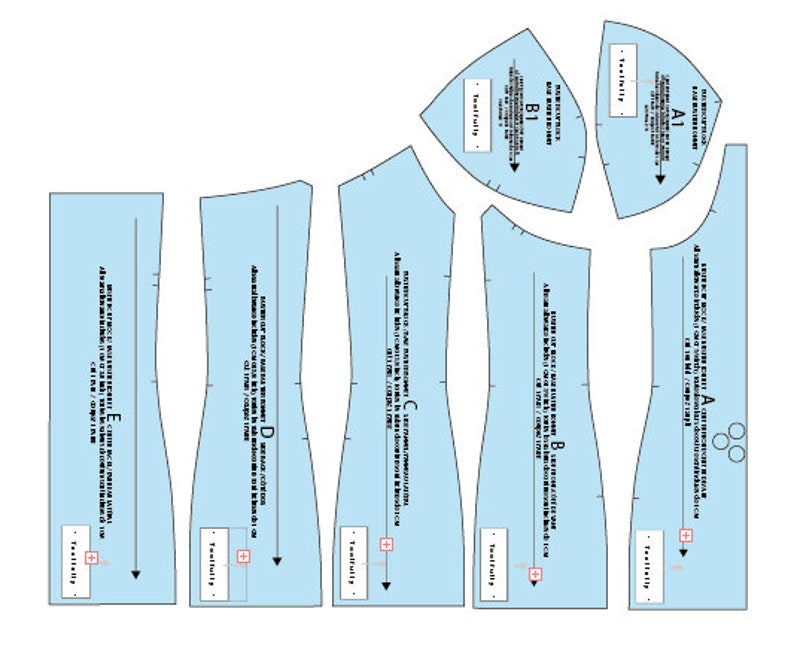 Patrons de 2 bustiers en PDF. Etsy