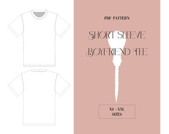 Boyfriend-T-Shirt als PDF-Muster.