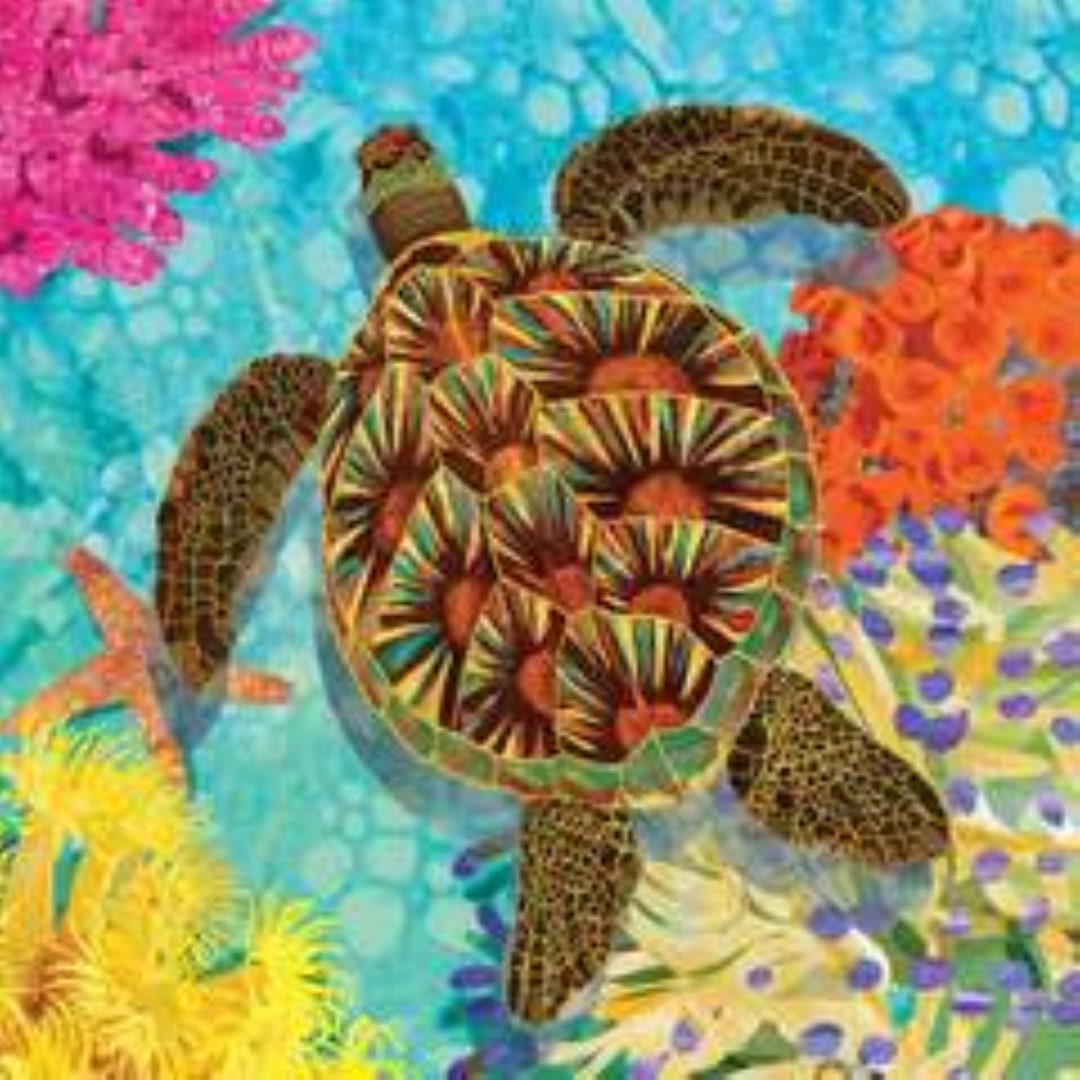 Decoupage Napkins Green Sea Turtle 2 Napkins Etsy