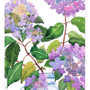 Decoupage Lunch Napkin Purple Hydrangeas - 2 napkins