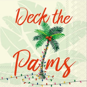 Decoupage Napkins Deck the Palms (2 napkins)