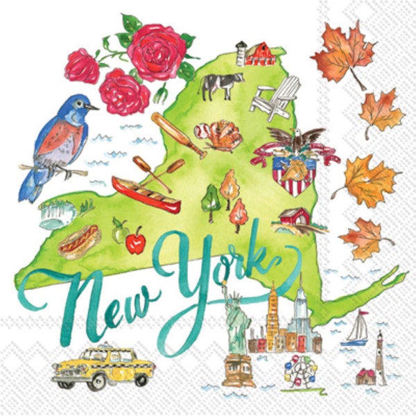 Decoupage Napkins New York (2 Napkins)