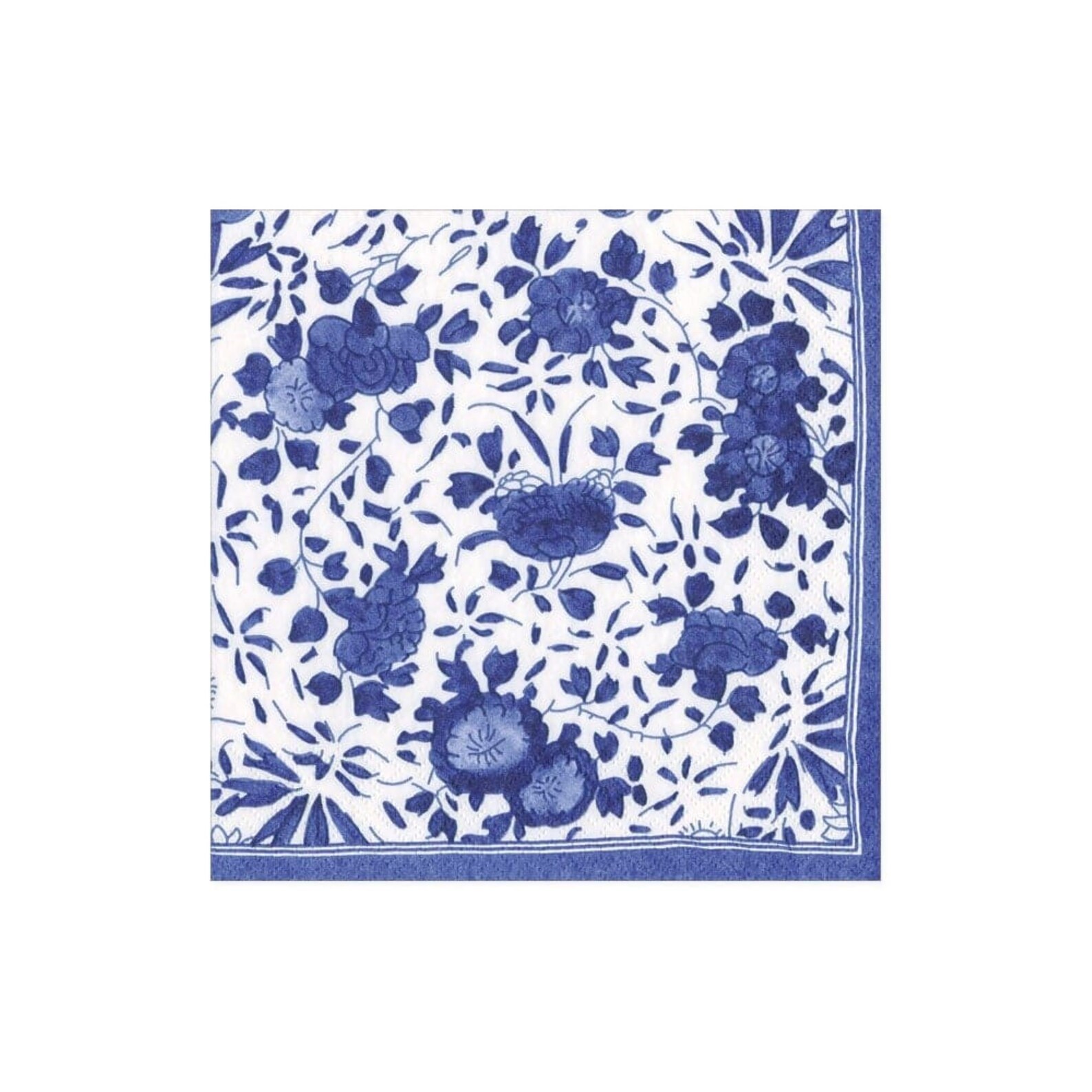 Decoupage Napkins Floral Delft (2 Napkins) - Etsy