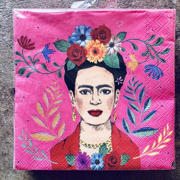 Decoupage Napkins of Frida Kahlo (2 Napkins)