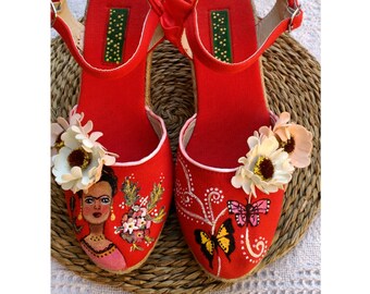 Hand painted espadrilles. Made in Spain. Lacyashop