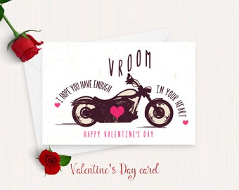 Motorcycle valentine | Etsy