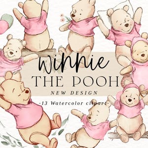 Imágenes prediseñadas de Winnie the Pooh, imágenes prediseñadas de Winnie the Pooh, Winnie the Pooh clásico, Winnie png, álbum de recortes de Winnie Pooh, diseño de Winnie png-7